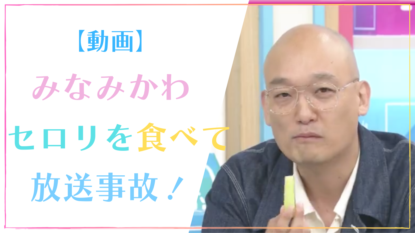 【動画】みなみかわがセロリを食べて放送事故！ラヴィット食わず嫌い王の衝撃映像紹介